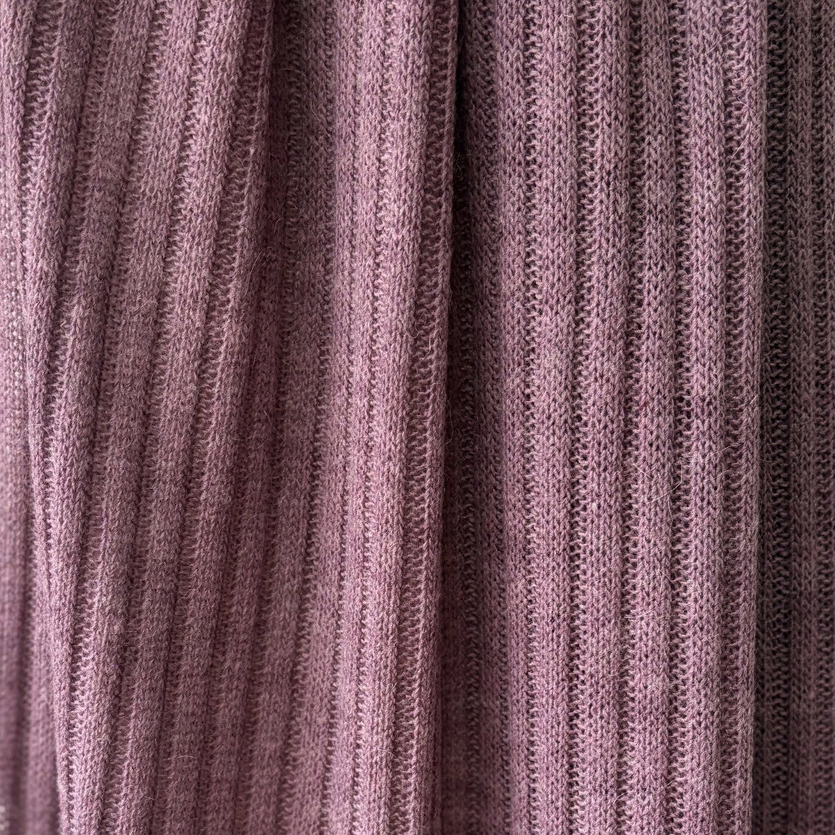 sweater knit, ribbed luxury wool blend - 'dusky orchid'