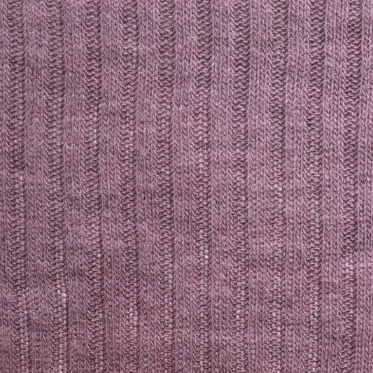 sweater knit, ribbed luxury wool blend - 'dusky orchid'