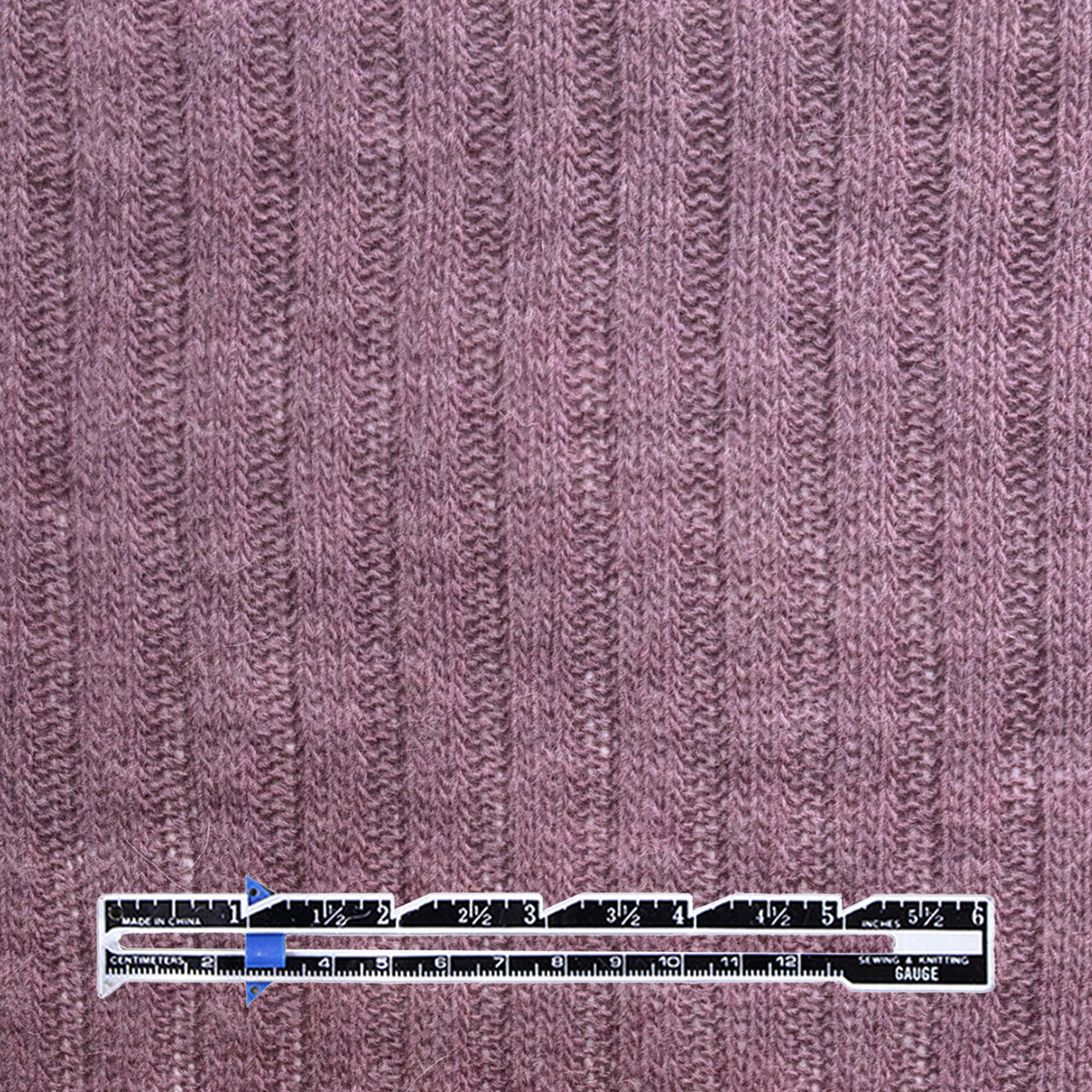 sweater knit, ribbed luxury wool blend - 'dusky orchid'