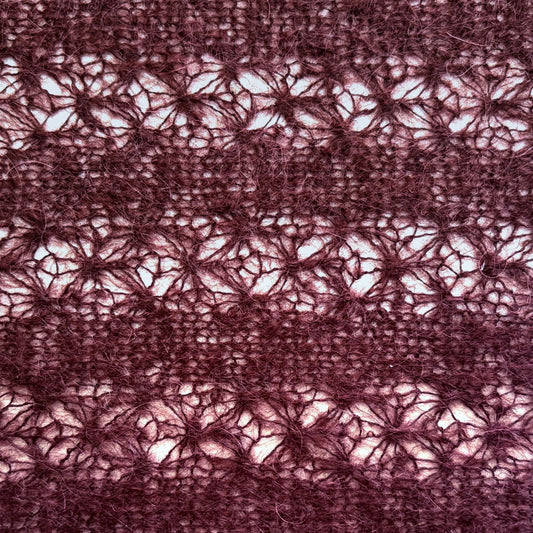 sweater knit, lightweight luxury wool blend - 'mulled snowflake'