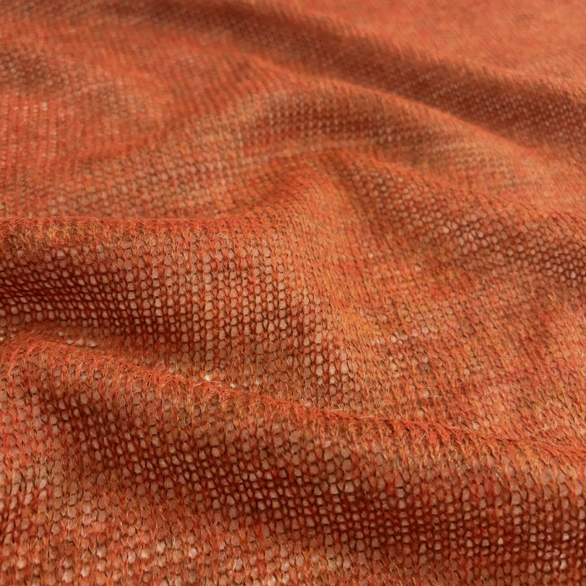 sweater knit, lightweight luxury wool blend - mottled mango