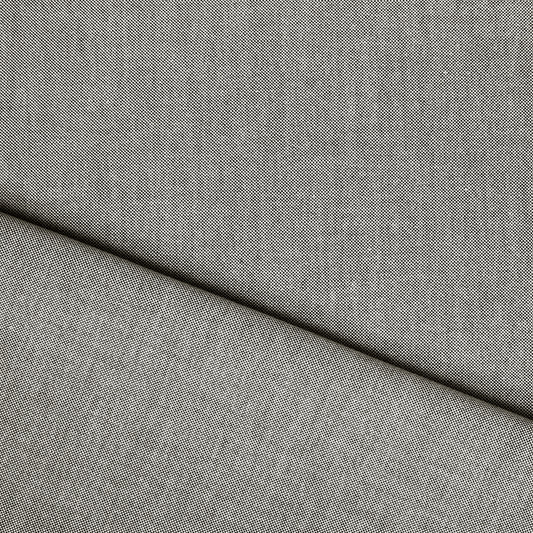 oxford cloth cotton shirting - espresso/white