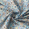 shirting, cotton stretch 'starburst' - cerulean