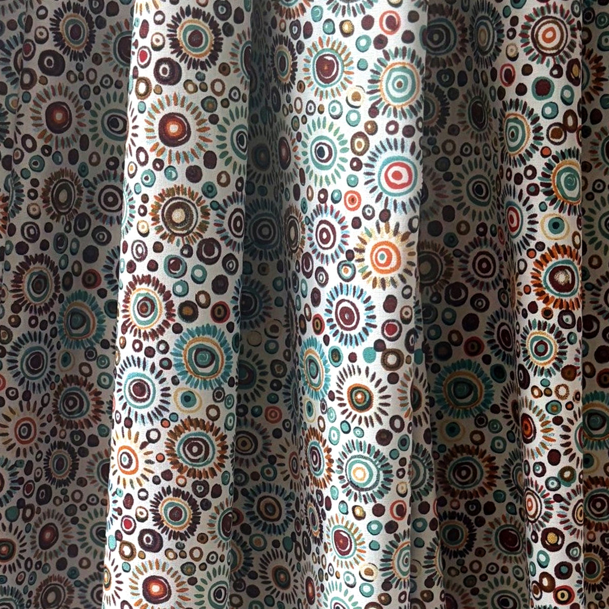 shirting, cotton stretch 'starburst' - spice