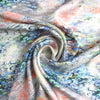 silk, blouseweight overprinted jacquard 'Monet's waterlily'