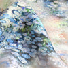 silk, blouseweight overprinted jacquard 'Monet's waterlily'