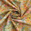 lawn, cotton overprinted embroidered eyelet 'wildflower sun'