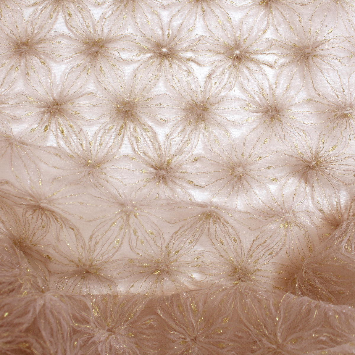 tulle, textured novelty occasionwear 'shimmering snowflake' - ballet pink