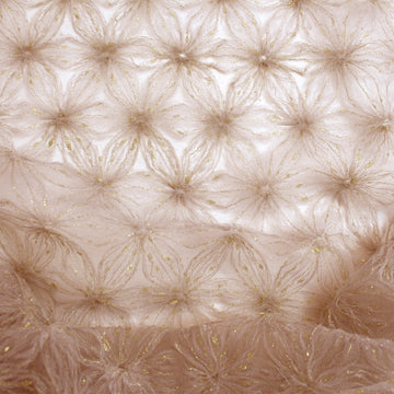 tulle, textured novelty occasionwear 'shimmering snowflake' - ballet pink