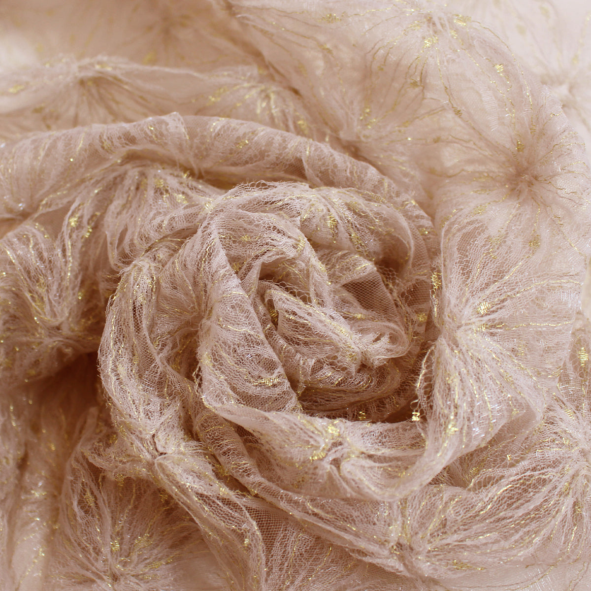 tulle, textured novelty occasionwear 'shimmering snowflake' - ballet pink