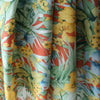 voile, Tencel blend printed woven 'breezy tropics' - jade/rust