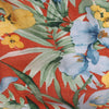 voile, Tencel blend printed woven 'breezy tropics' - jade/rust