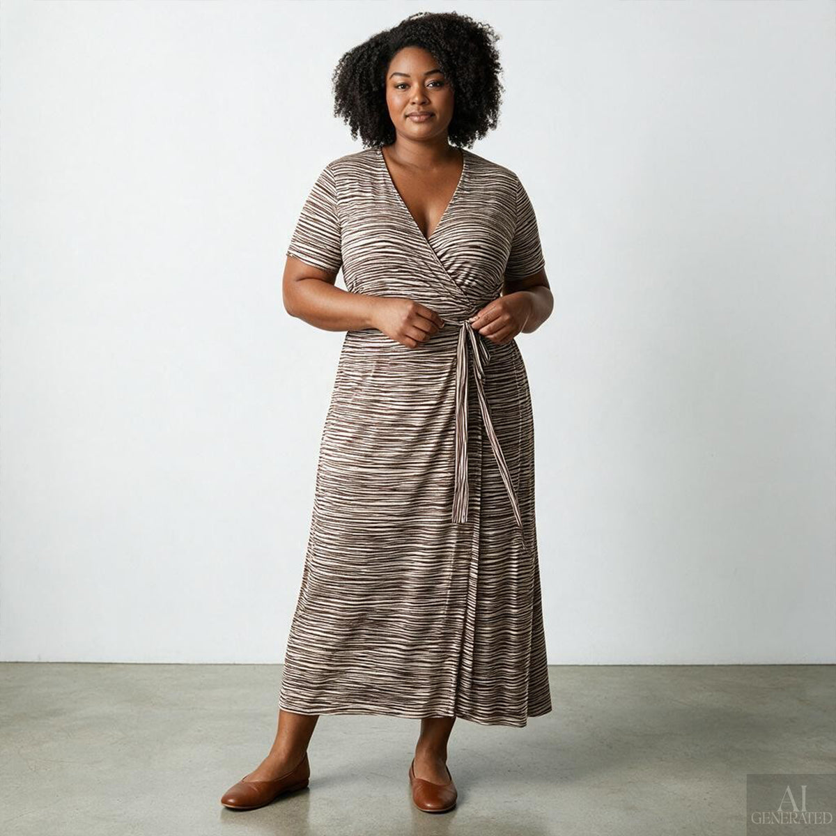 jersey knit, rayon/Spandex 'cocoa stripes', Oeko-Tex cert.