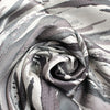 jacquard brocade, metallic woven suiting 'pebble river'