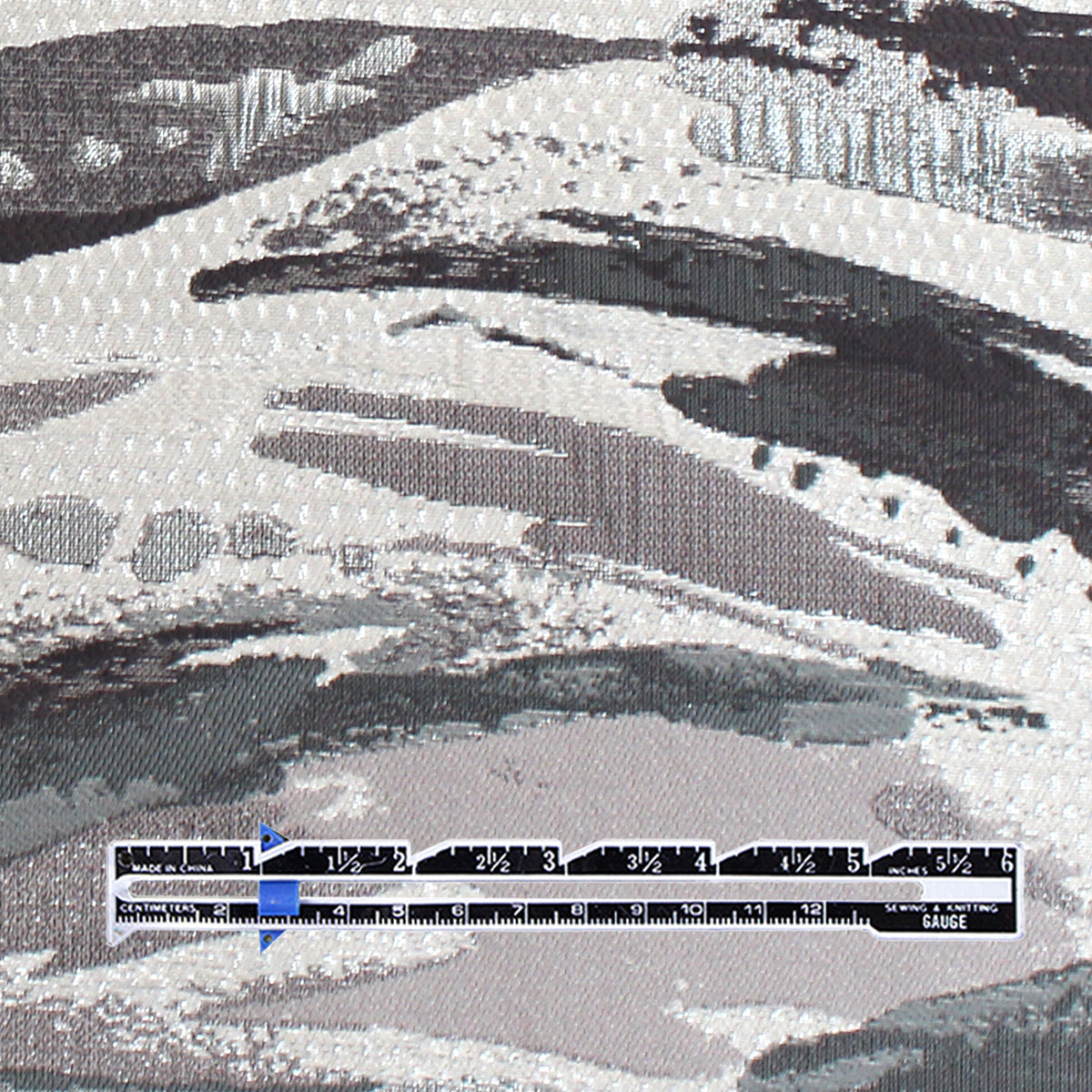 jacquard brocade, metallic woven suiting 'pebble river'