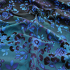 jersey, cotton/elastic Dutch knit print 'blue flora', Oeko-Tex cert.