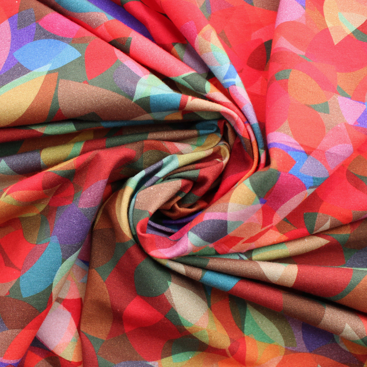 jersey, cotton/elastic Dutch knit print 'color frenzy', Oeko-Tex cert.