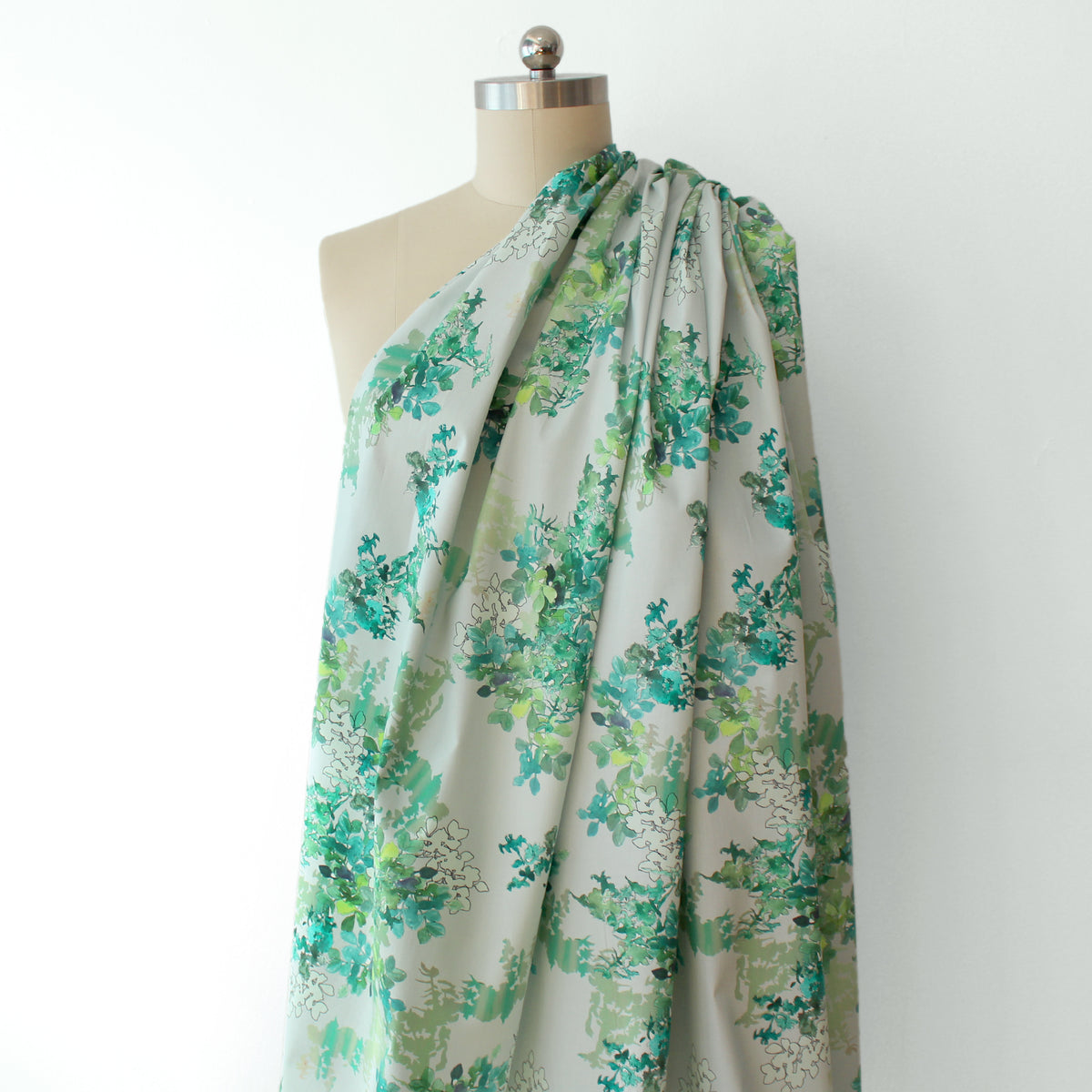 shirting, cotton stretch 'dappled shade'