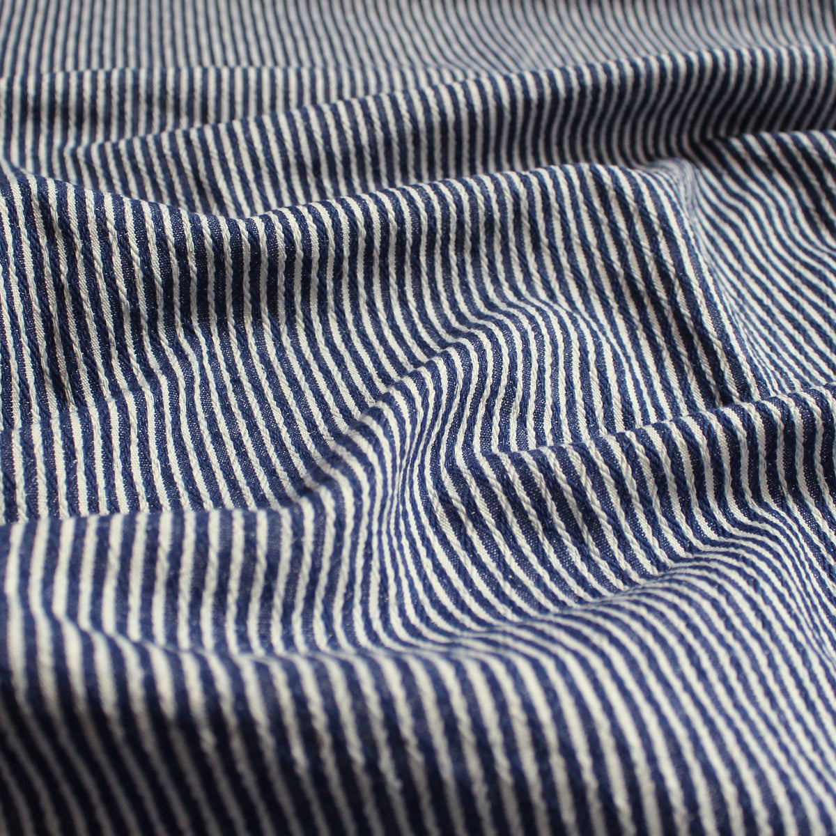 denim, reversible stripe/diamond textured novelty weave