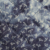 denim quilted coating, pre-quilted and lined "floral splash dye"