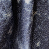 denim quilted coating, pre-quilted and lined "floral splash dye"