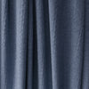 sweater knit, rayon blend pointelle/cable - heathered denim blue