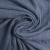sweater knit, rayon blend pointelle/cable - heathered denim blue