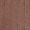 sweater knit, rayon blend pointelle/cable - heathered rose