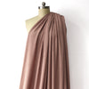 sweater knit, rayon blend pointelle/cable - heathered rose