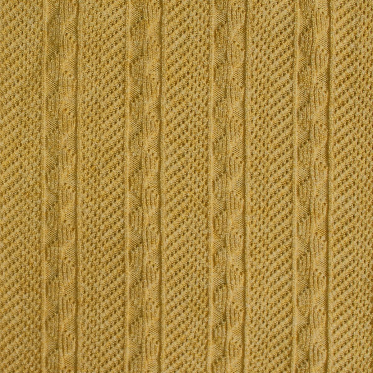 sweater knit, rayon blend pointelle/cable - heathered yellow