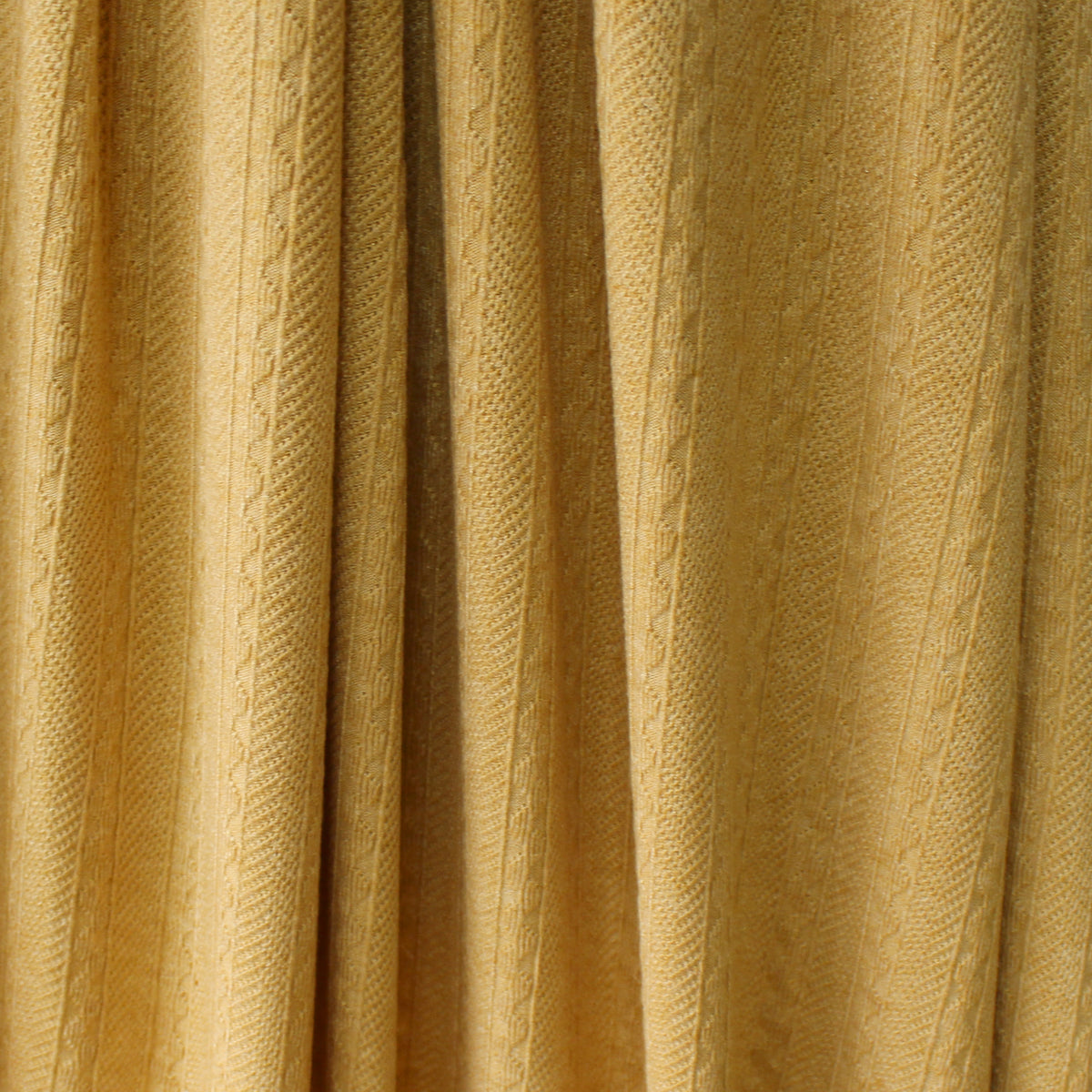 sweater knit, rayon blend pointelle/cable - heathered yellow
