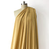 sweater knit, rayon blend pointelle/cable - heathered yellow
