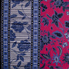 poplin, cotton woven border print 'batiky floral'