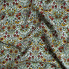 crinkled crepe, viscose woven 'nouveau flowers'