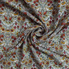 crinkled crepe, viscose woven 'nouveau flowers'