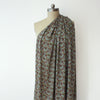 crinkled crepe, viscose woven 'nouveau flowers'