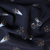 crepe, viscose blouseweight woven 'bike bouquet'