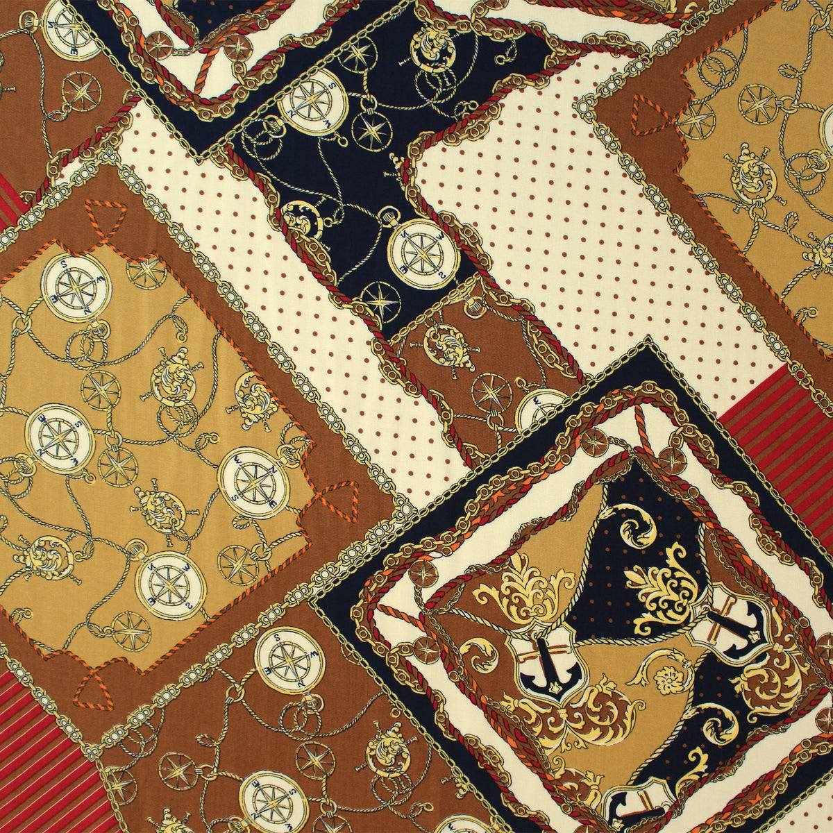 challis, viscose woven 'maritime heritage'
