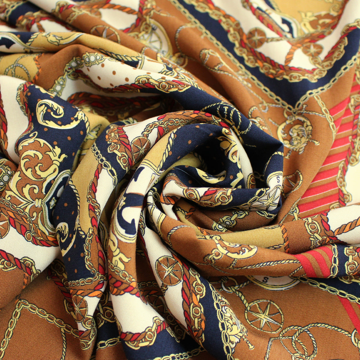 challis, viscose woven 'maritime heritage'