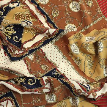 challis, viscose woven 'maritime heritage'