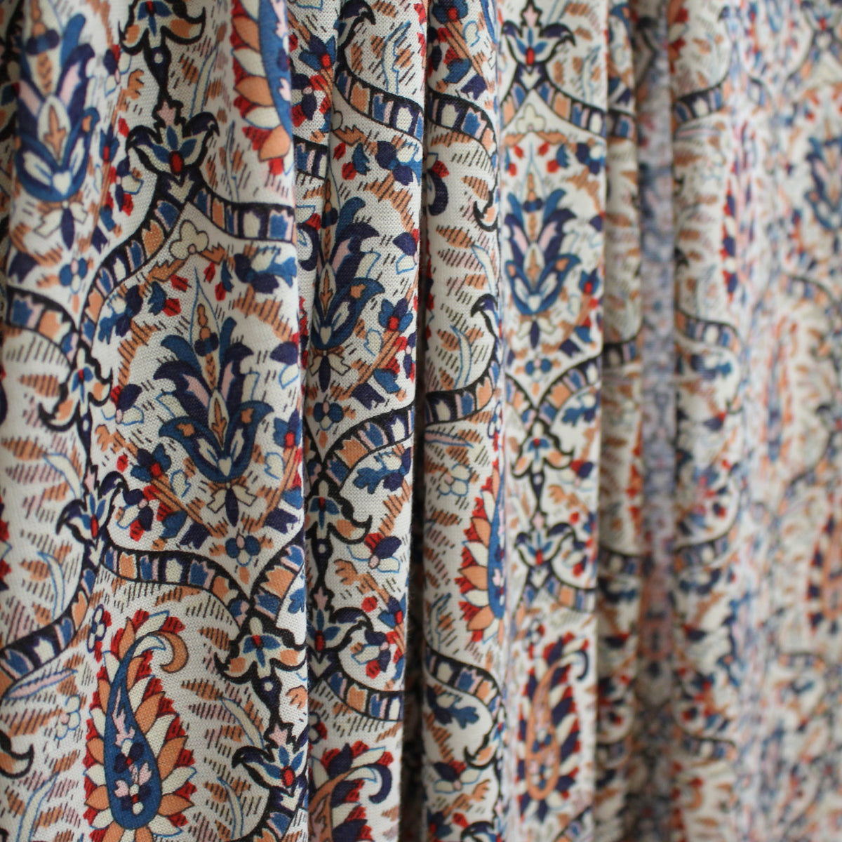 jersey knit, cotton print 'adorned paisley'