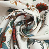 suiting, overprinted cotton jacquard woven 'rambling vine'