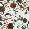 suiting, overprinted cotton jacquard woven 'rambling vine'
