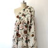 suiting, overprinted cotton jacquard woven 'rambling vine'