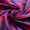 silk dupioni yarn-dyed 'berry plaid' *LIMITED YARDAGE*