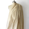 silk dupioni, tufted clipped-weave stripe 'apricot sherbet' *LIMITED YARDAGE*
