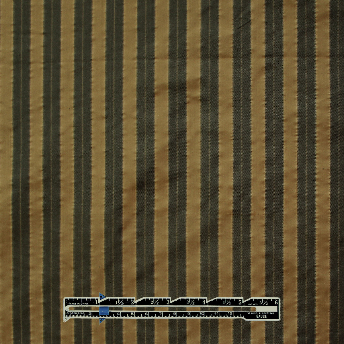 silk jacquard, vertical stripe 'antique golden stripes'