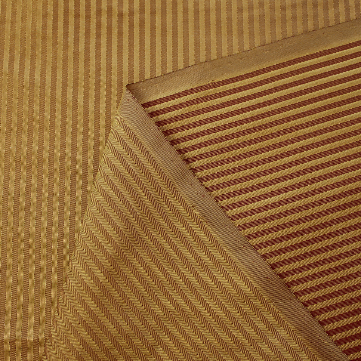 silk jacquard, vertical stripe 'luminescent gold'