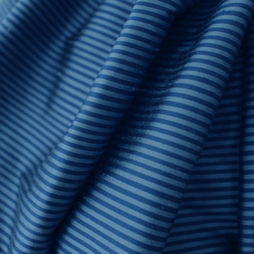 silk jacquard, yarn-dye stripe 'luminescent ocean'