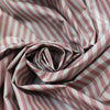silk taffeta, vertical stripe - cool pink/fog gray